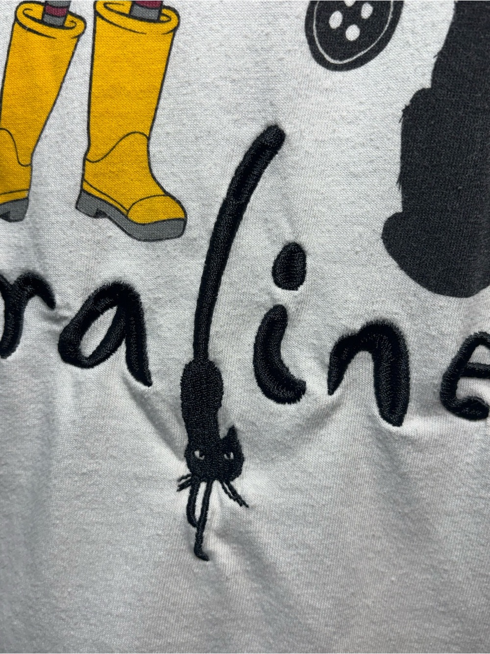 LAIKA Coraline T-Shirt Adult S - Embroidered Logo & Back Print EUC - Picture 4 of 9